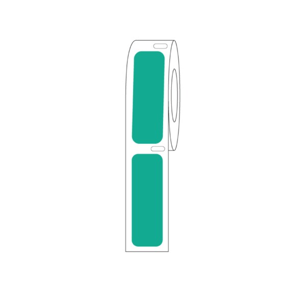 Direct Thermal Cryo Label 38x13mm for Cryogenic Vials Green Roll Form